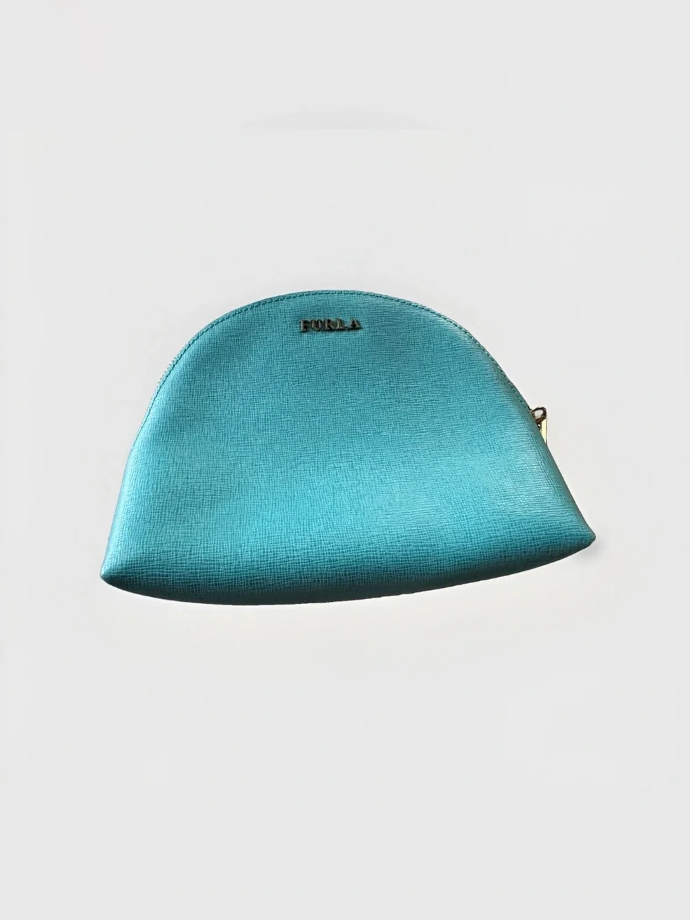 Furla Teal Dome shape Mini Bag Pouch